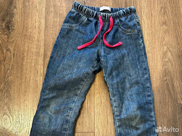 Джинсы утепленные для девочки 122