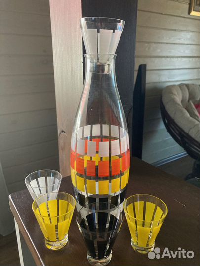 Набор графин и стопки СССР