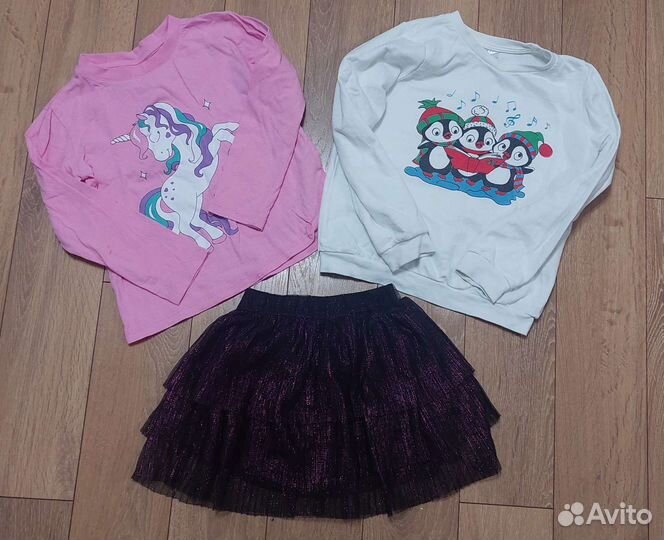 Детские вещи пакетом для девочки 110 116