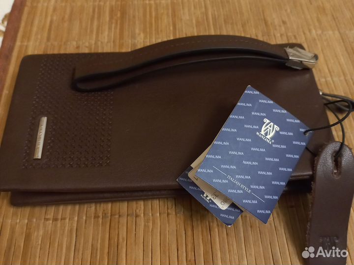 Мужской кошелек портмоне, натуральная кожа