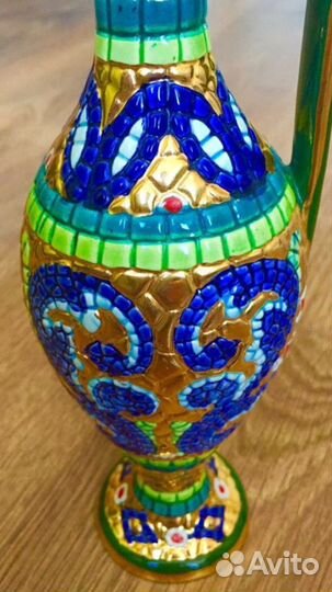 Ваза «Deruta»Византийский стиль,золото,эмальИталия