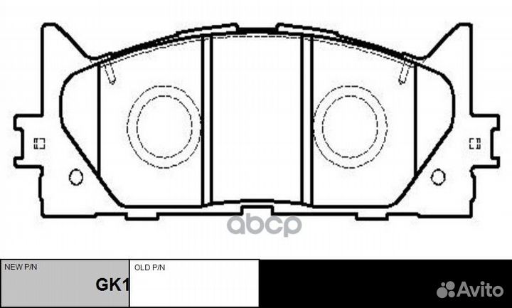 Колодки toyota Camry (V40,V50) /lexus ES CKT-51 CT