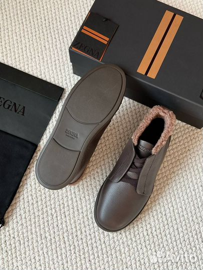 Мужские Кроссовки zegna Triple с мехом