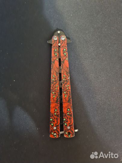 Нож бабочка железный