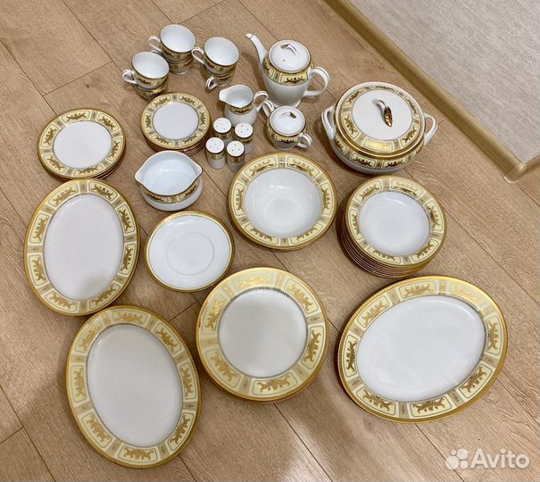 Набор посуды Yamasen 24к золото новый неполный