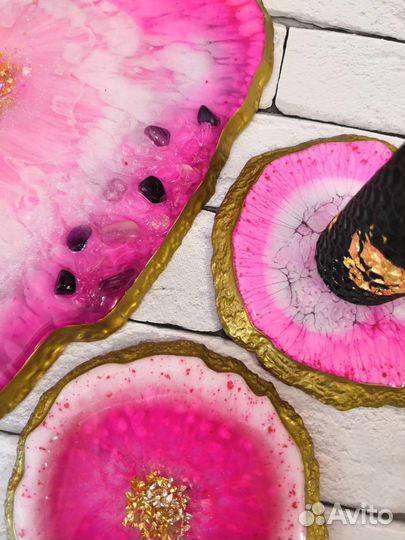 Набор посуды из эпоксидной смолы