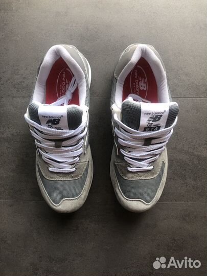 Кроссовки мужские new balance 574 серые сетка