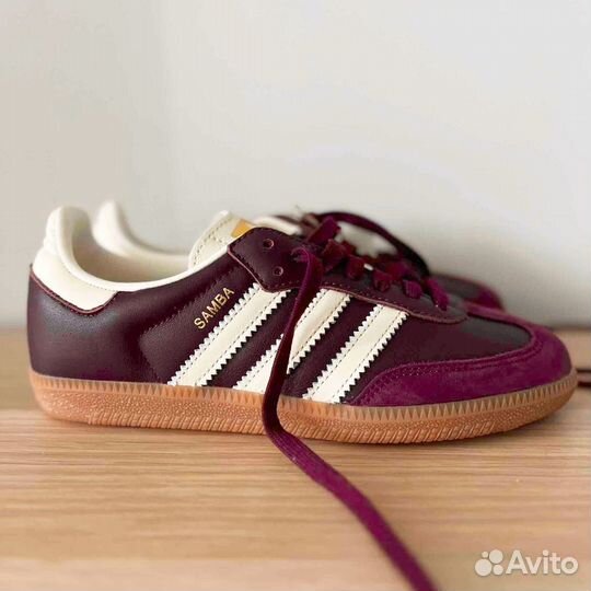 Новые Оригинал Adidas Samba OG maroon