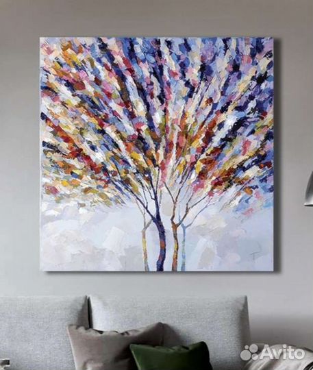 Интерьерная картина маслом на заказ