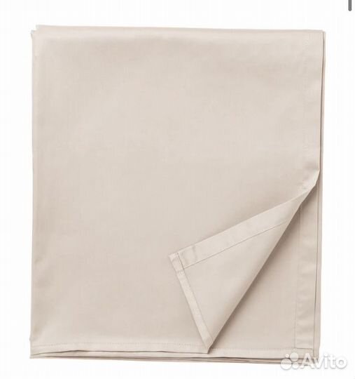 Простынь IKEA наттэсмин бежевые 150, 160, 140