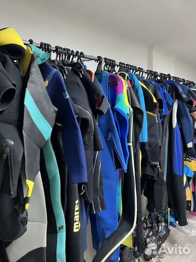 Гидрокостюм женский мужской укороченный детский