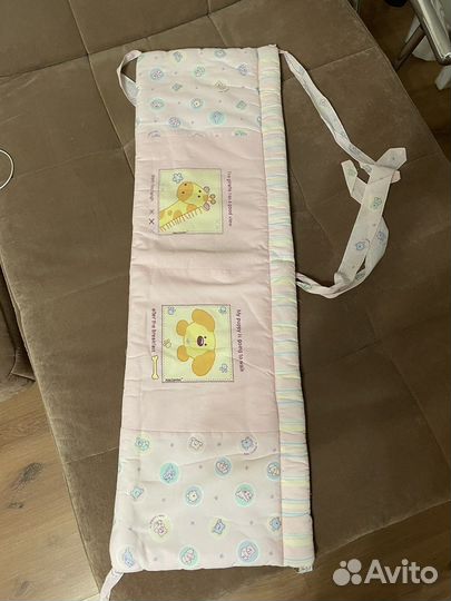 Мягкие бортики для детской кроватки