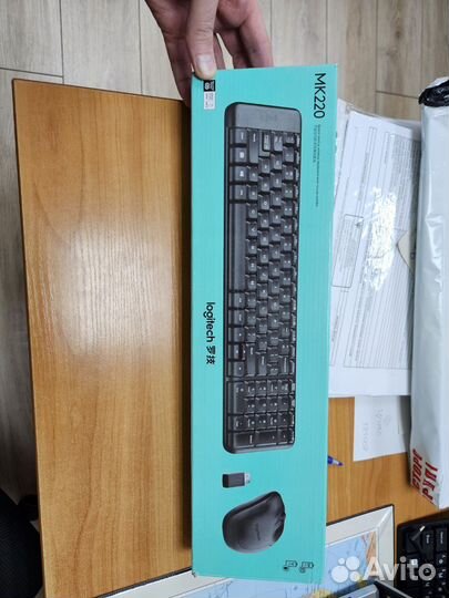 Беспроводная клавиатура и мышь logitech