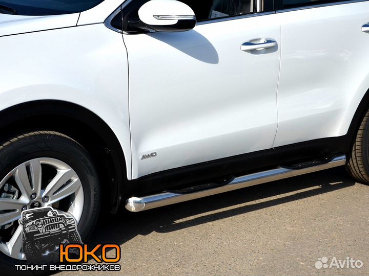 Защита порогов KIA Sportage