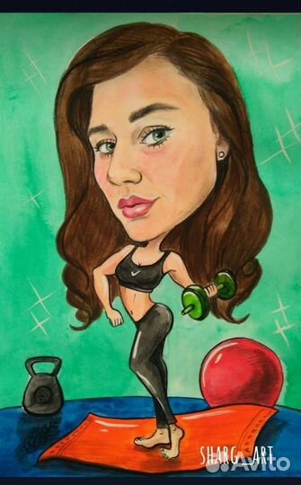 Шарж на заказ, шаржист на праздник