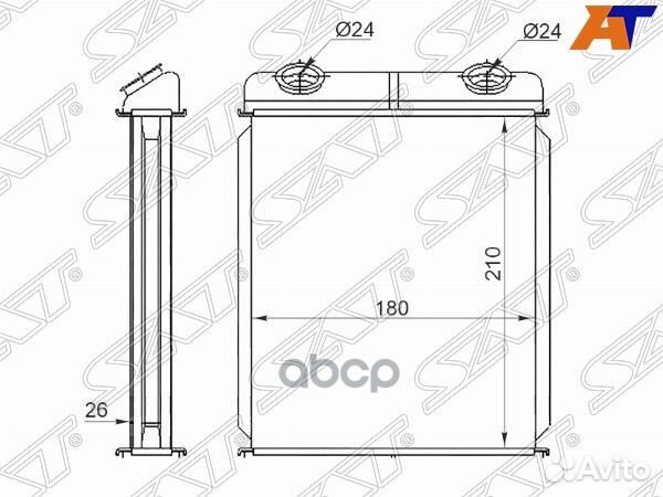 Радиатор отопителя салона renault laguna 00-08