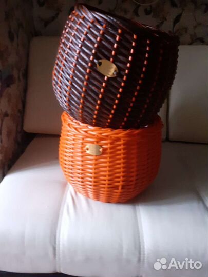 Кашпо из искуственного ротанга, 10 литров