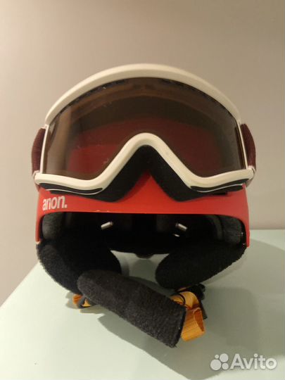 Шлем горнолыжный детский с очками