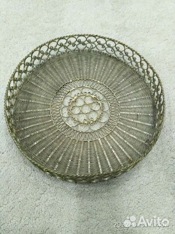 Ваза конфетница, фруктовница хлебница. Скань. СССР