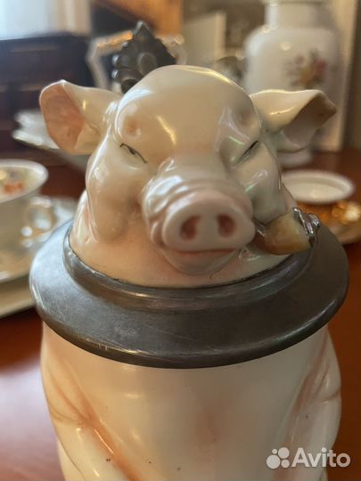 Пивная антикварная кружка Schierholz Германия