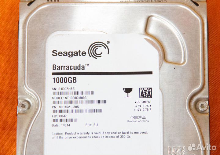 Жесткий диск Seagate Barracuda 1 Тб