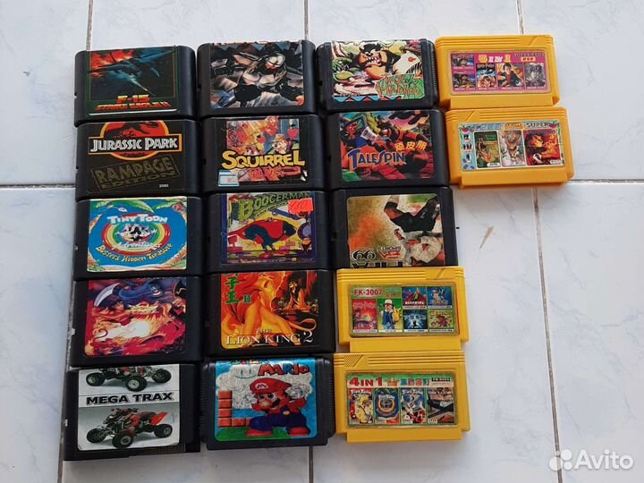 Картриджи для dendy