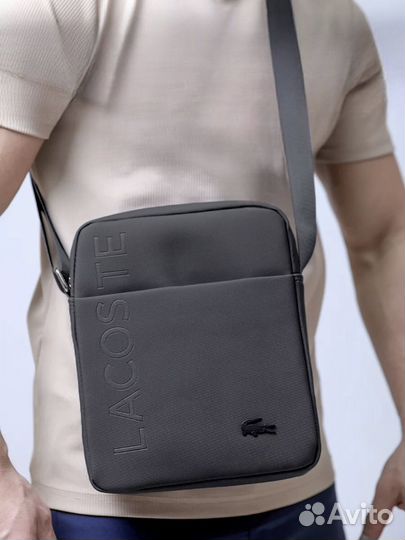 Новая мужская сумка через плечо lacoste