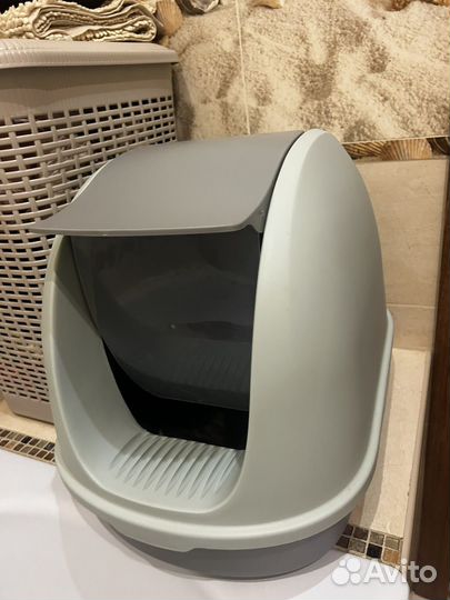 Кошачий туалет лоток домик