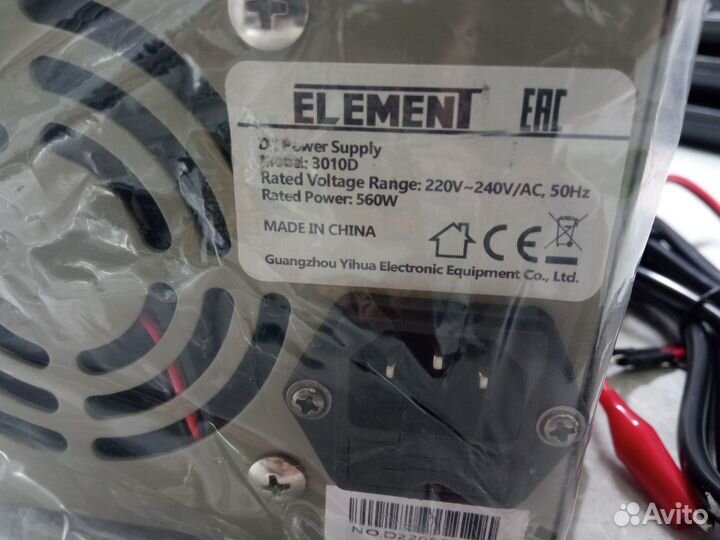 Лабораторный блок питания element 3010d 30v 10a