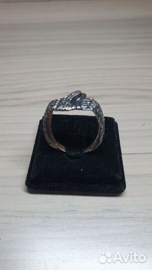 Кольцо Орел серебро