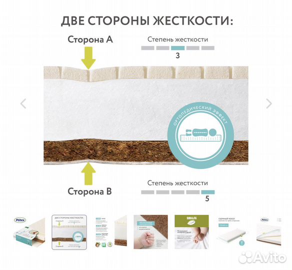 Матрас детский 120 60 plitex