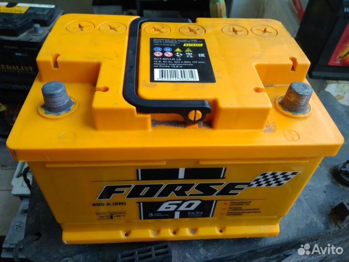 60Ач аккумулятор б/у Forse 6ст-60