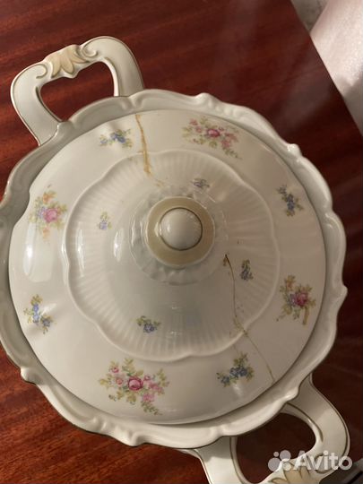 Фарфоровая супница Reichenbach VEB R Germany