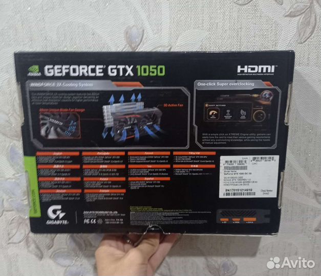 Видеокарта gtx 1050 2gb
