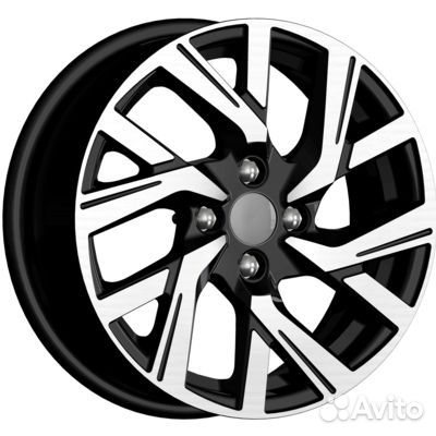 K&K 6x15/4x100 ET37 D60,1 кс1030 Алмаз черный