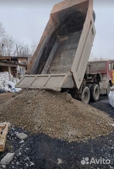 Щебень гравийный с доставкой