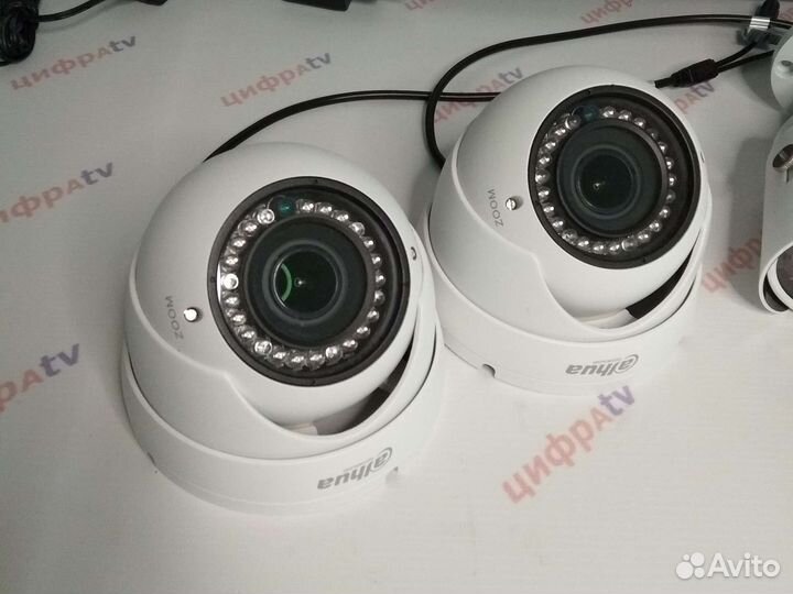 Полный к-т уличного видеонаблюдения 6 камер