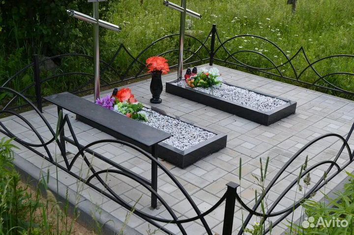 Изготовление и установка оградок на кладбище