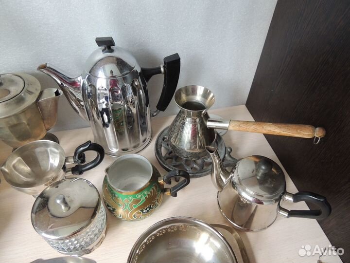 Кофейник чайник турка сахарница чугунок СССР