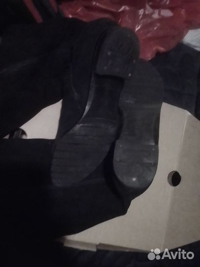 Сапоги Medea зимние высокие 39 р,замша,мех