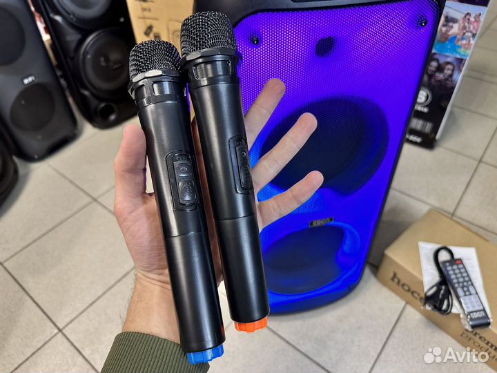 Блютуз колонка мощная 1200W напольная Eden 1016