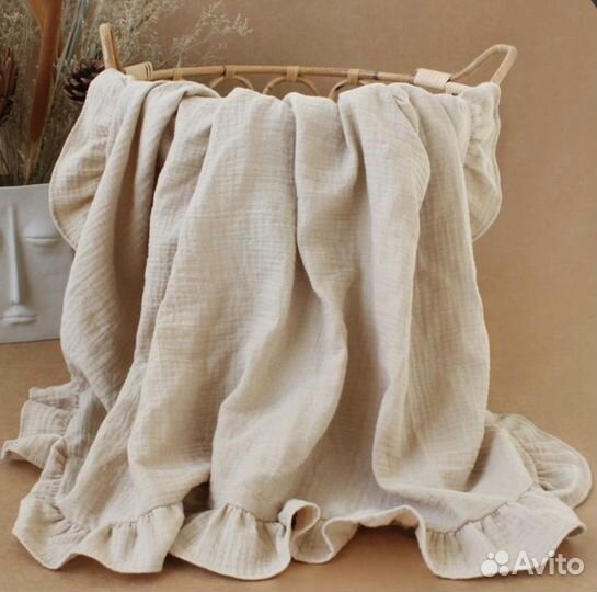 Муслиновый плед новый