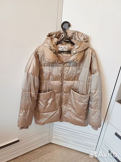 Куртка демисезонная женская 44 46 размер бежевая