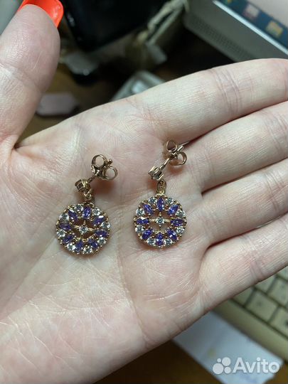 Золотые серьги 585 пробы, 4,98 гр