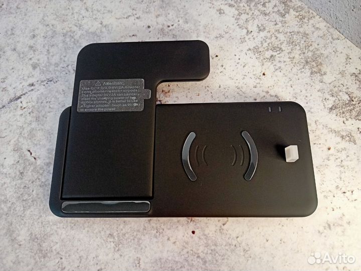 Беспроводная док станция 4 in 1 15W (Черная)