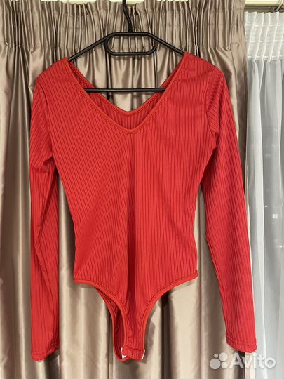 Женское красное боди
