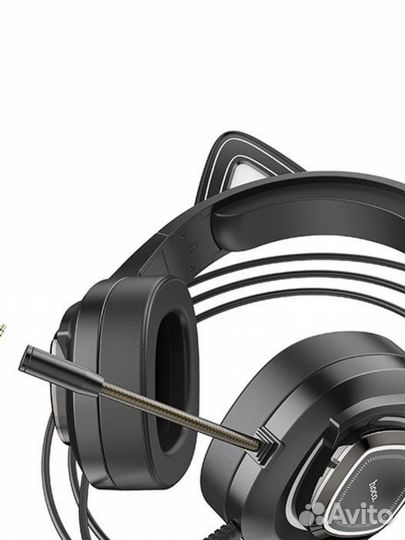 Гарнитура игровая Hoco W107 с ушками эльфийскими