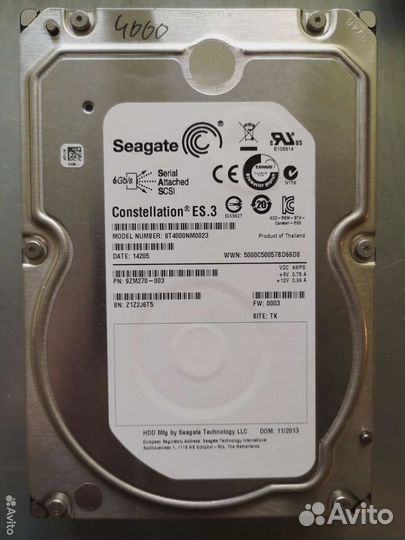 Seagate 4Tb SAS 3.5'