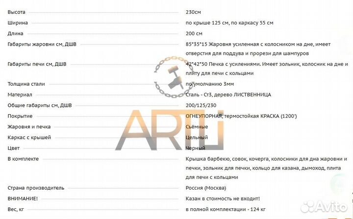 Мангал с крышей 