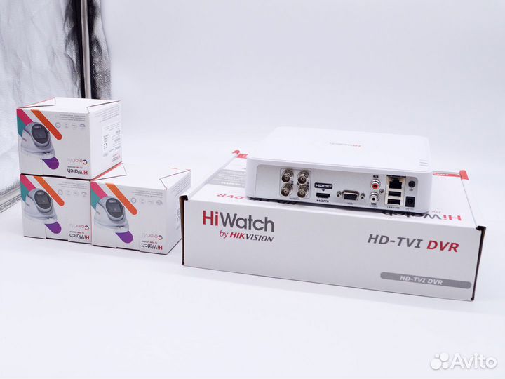 Видеокамеры HiWatch купольные 5MP ColorVu